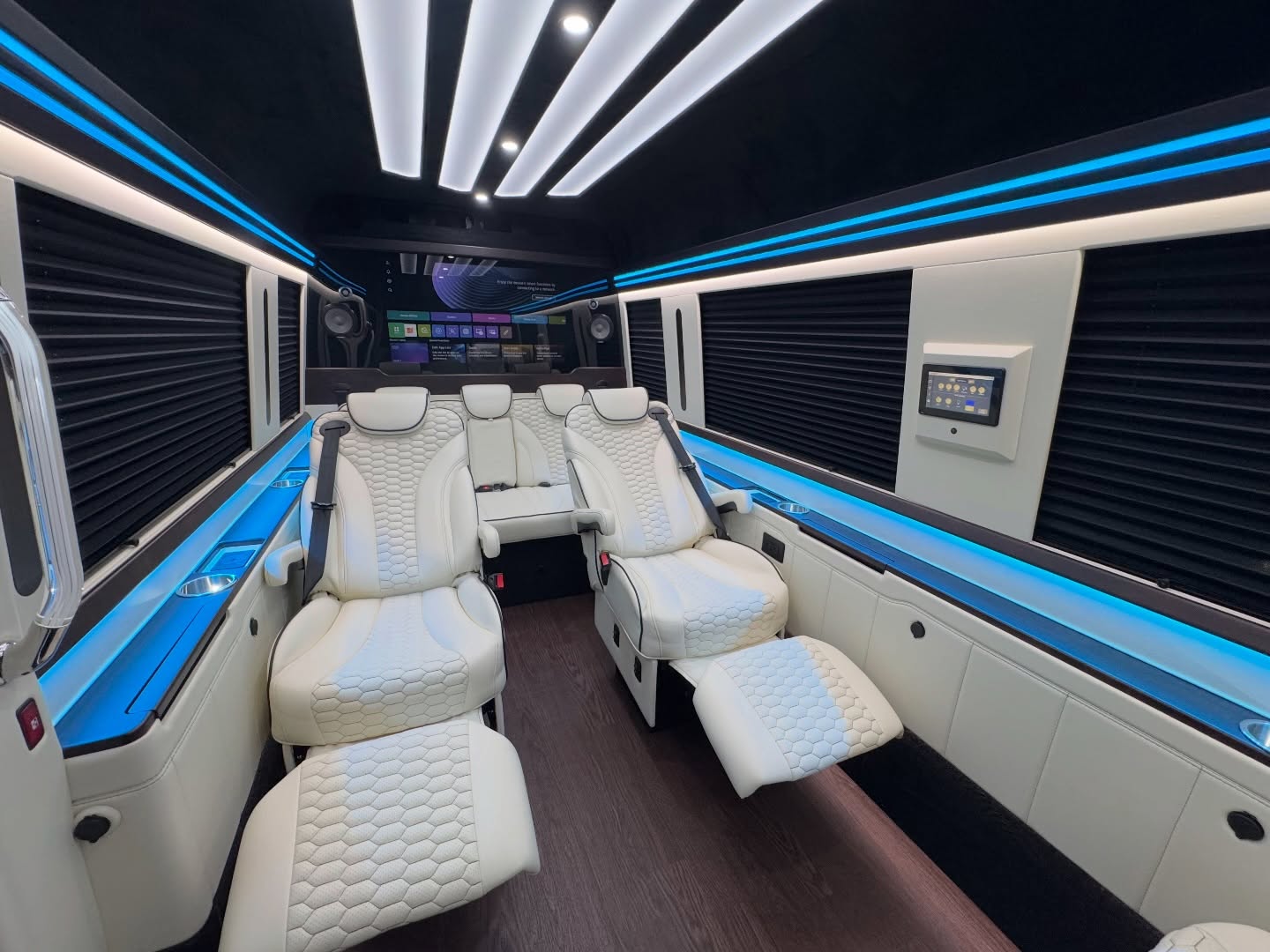 Jet Sprinter with blue ambient lighting